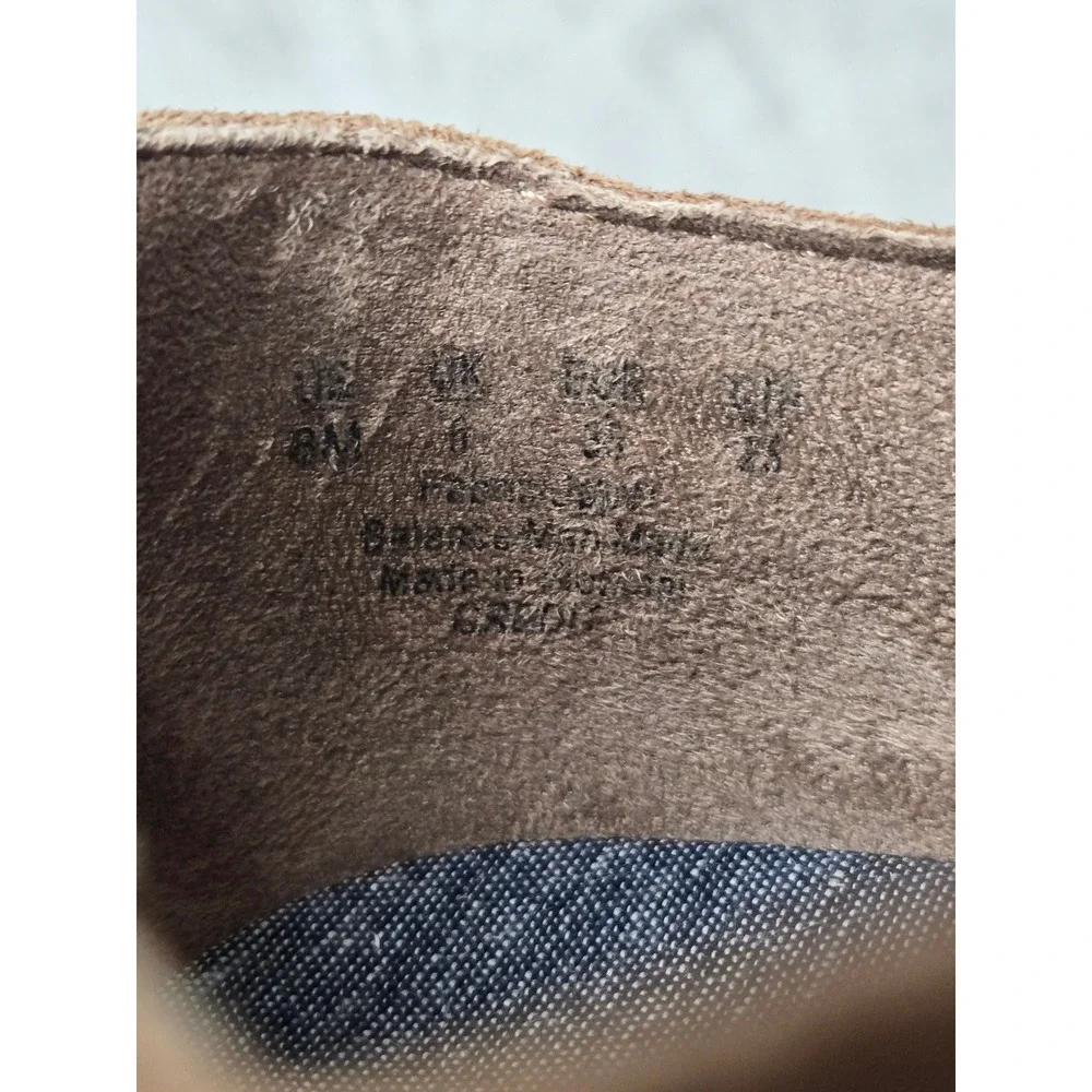 Lace Up Block Heel Oxford Ankle Bootie 8.5 Tan Corduroy Boot Comfort Preppy Twee